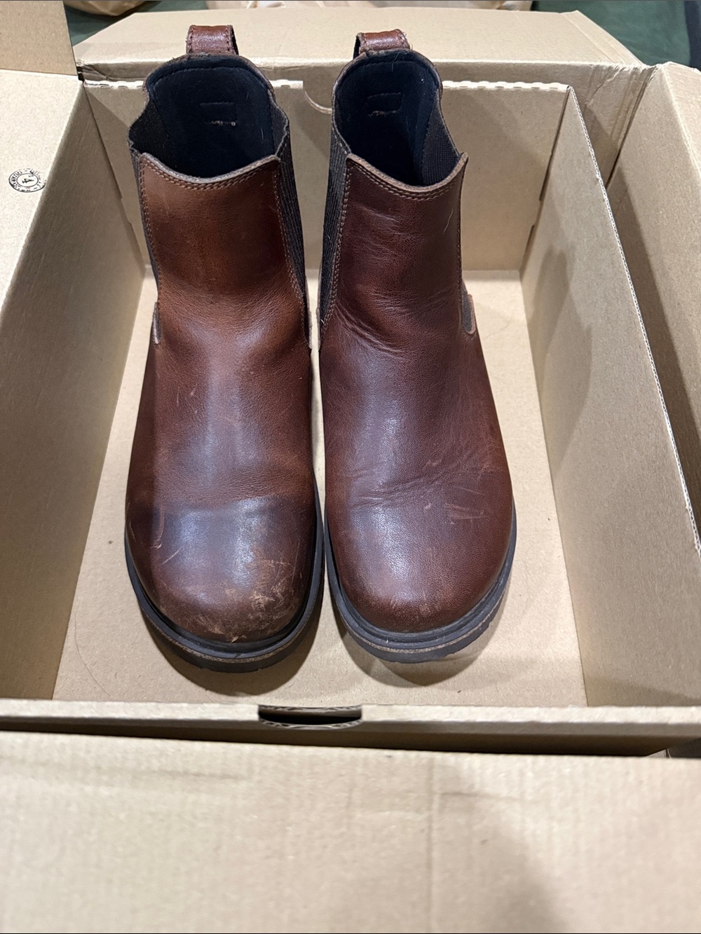 Birkenstock Women's Brown Leather Chelsea Ankle Boots - Picture 2 of 4